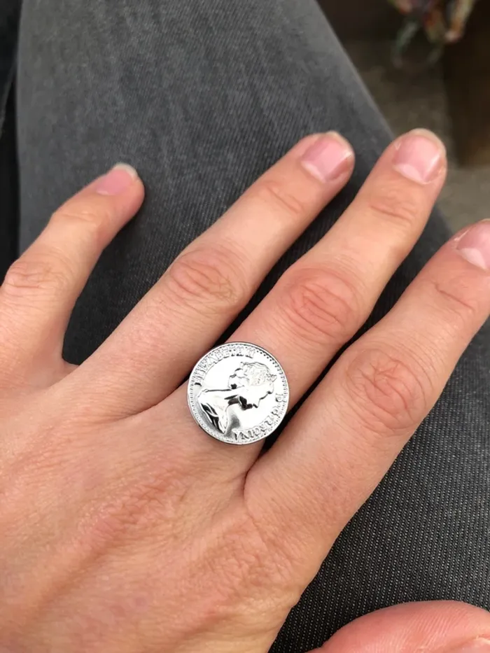 Bague ajustable pièce en acier inoxydable