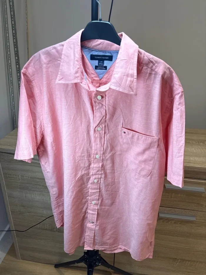 Chemise manche courte pour homme Tommy Hilfiger taille grand L