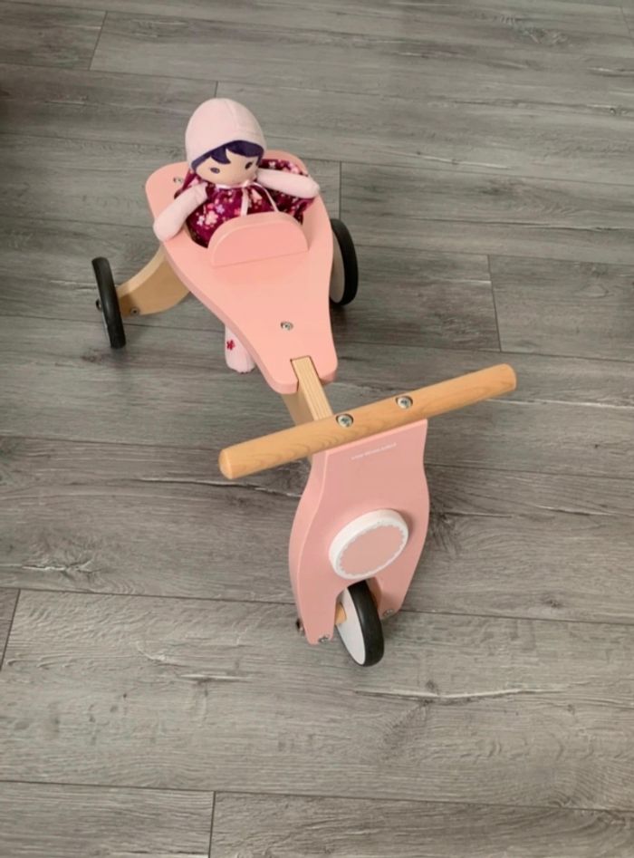 Tricycle / porteur en bois Vertbaudet - photo numéro 3