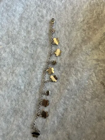 Bracelet trèfle en argent
