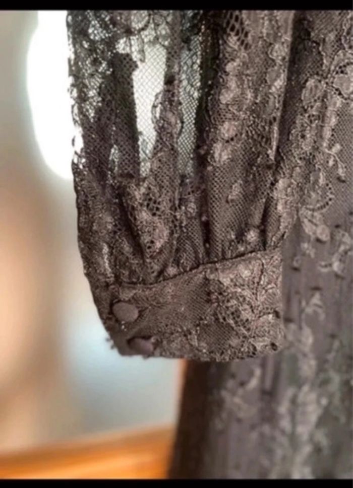 Robe zara noir dentelle édition limitée Zara collection taille L - photo numéro 6