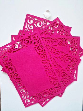 Casa - Lot de 6 sets de table - Rose fushia - Neuf !