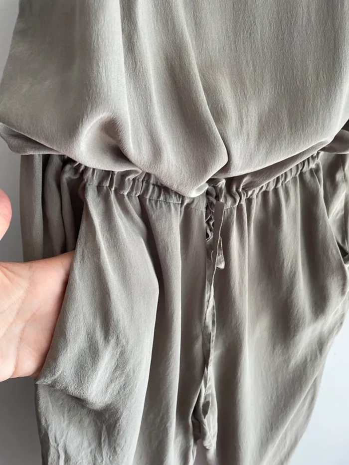 Combi pantalon soie taupe Pablo T.38 - photo numéro 4