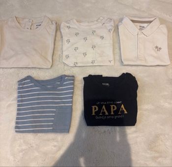 Lot maillot manche courte 24mois Kiabi 