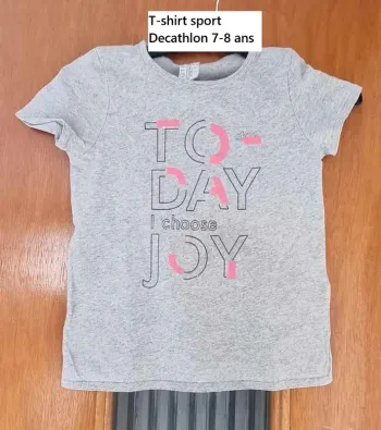T-shirt sport fille 7 ans