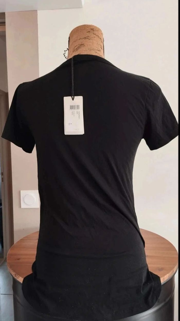 Tee  shirt  noir avec motifs  aigle taille s - photo numéro 6