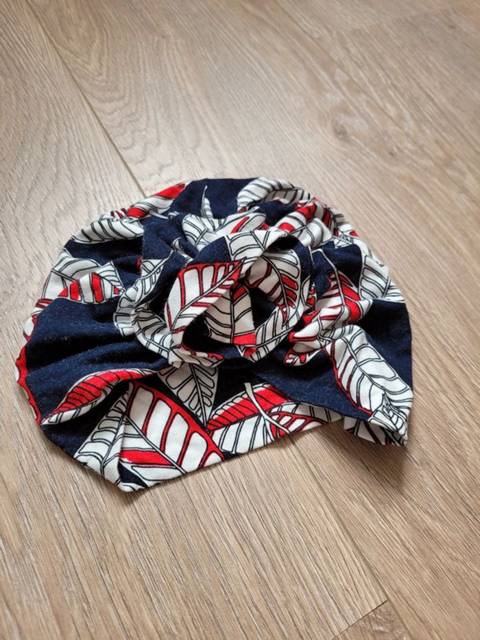 Lot d'un turban et d'un bandeau assortis - photo numéro 3