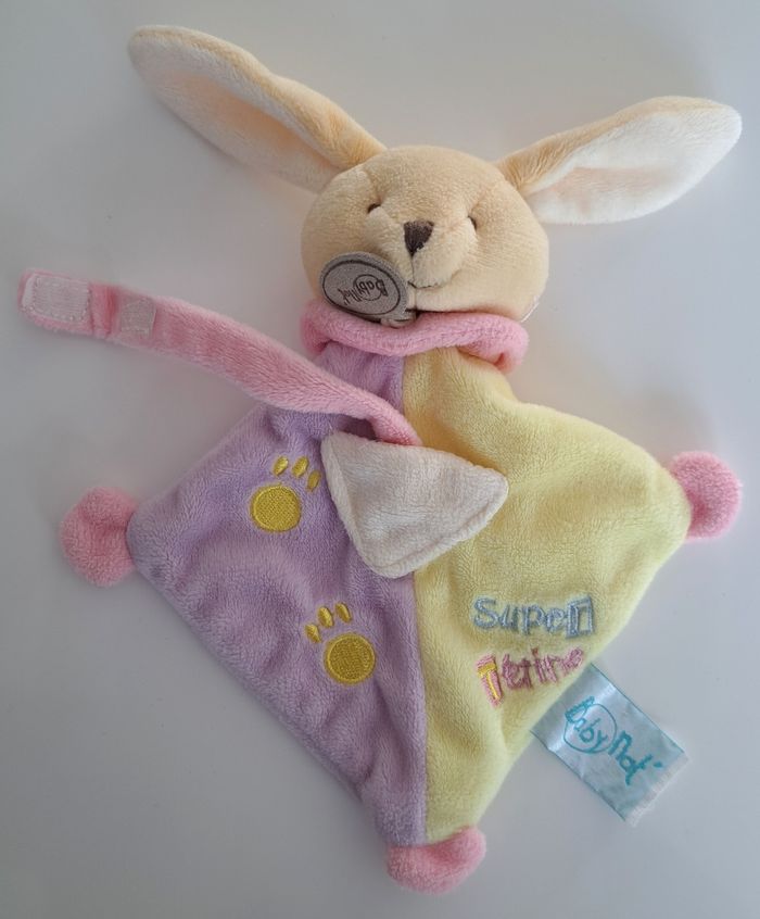 Lot de 3 doudous bébé fille Baby Nat TBE - photo numéro 6