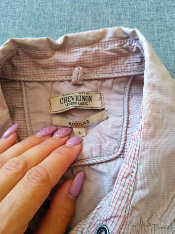 C46 chemise rose chevignon L - photo numéro 3