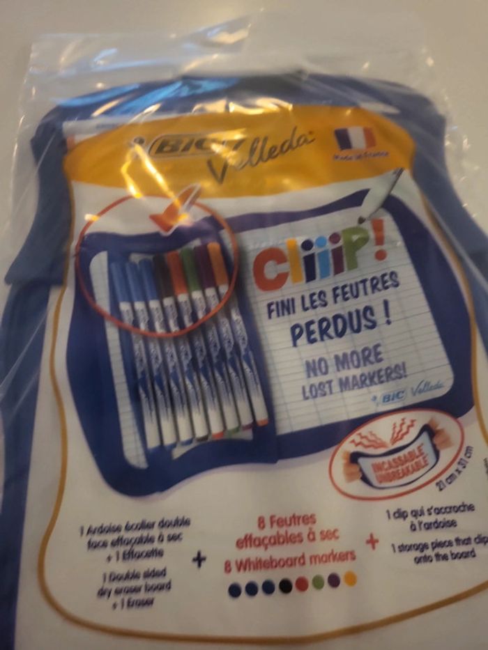 Ardoise velleda avec 8 feutres - photo numéro 3