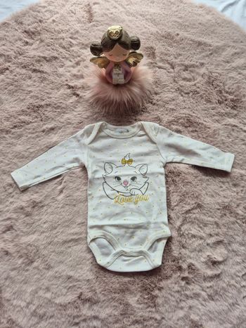 Body blanc marie des aristochats  3 mois