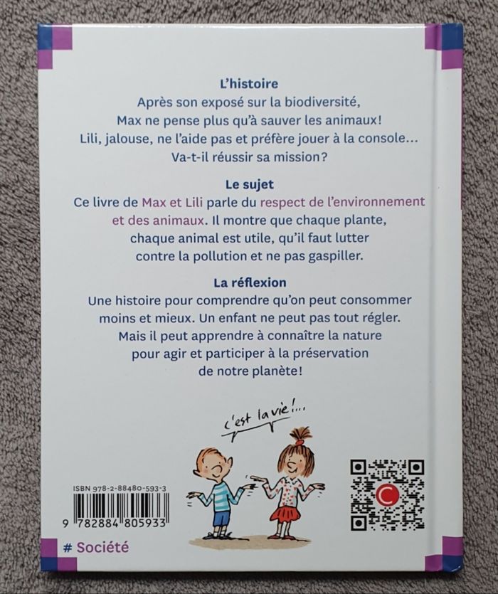 Livre Tome N°96 "Max veut sauver les animaux" (Dès 6 ans) / Éd. Calligram - photo numéro 2
