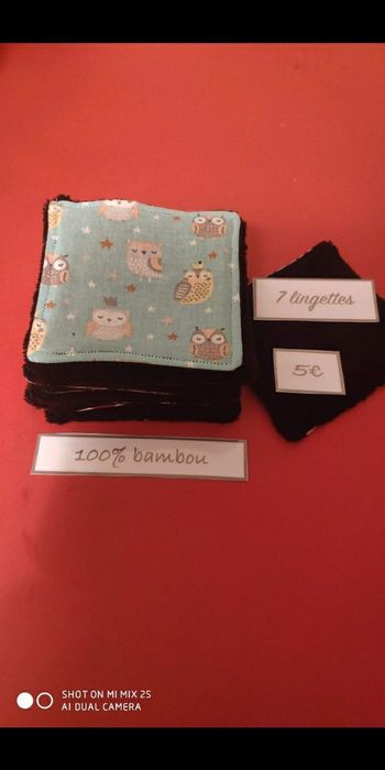 7lingettes lavables ..