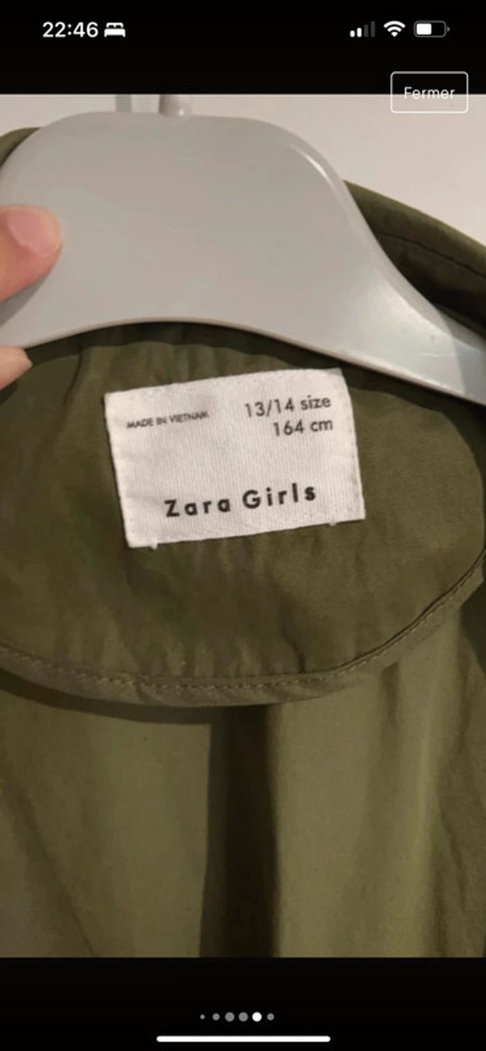 Trench Zara girls taille 13/14 ans - photo numéro 9