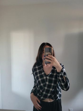 Chemise légère Hollister effet cache cœur