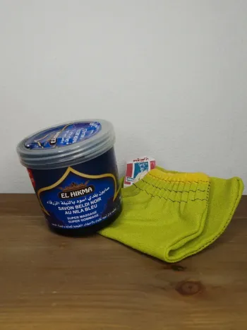 Savon noir bledi au nila bleu 100% naturel 250g