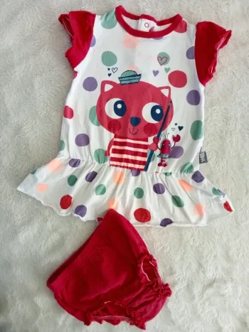 Ensemble robe bloomer bébé fille - Petit Béguin