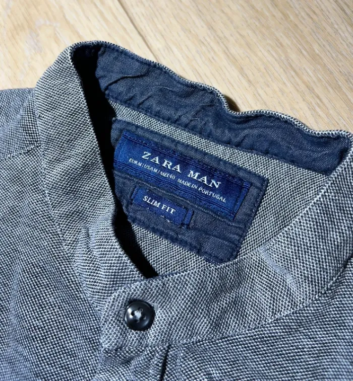Chemise manches courtes col mao - photo numéro 2