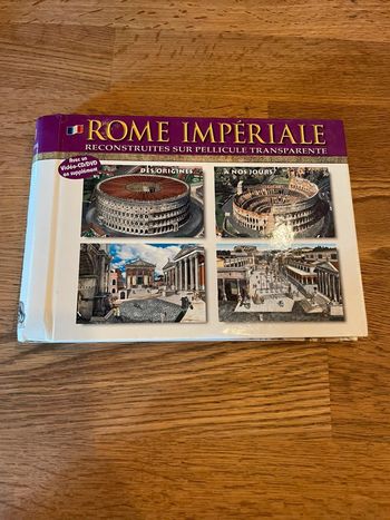 Livre Rome impériale avec 1 DVD reconstruite sur pellicule transparente
