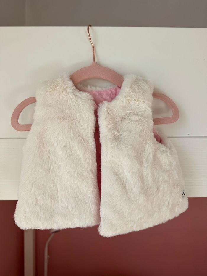 Gilet sans manches réversible Cadet Rousselle 6 mois