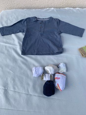 Polo garçon 6 mois + chaussette