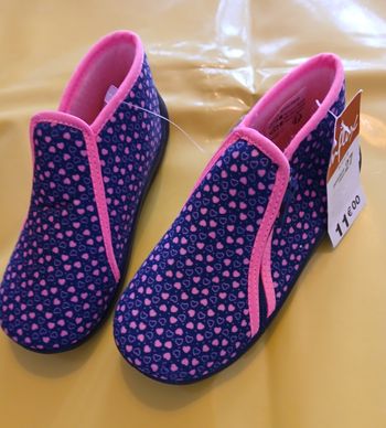 chaussons coeur fille influx 27