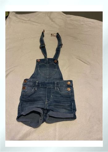 Salopette courte jean 4 ans