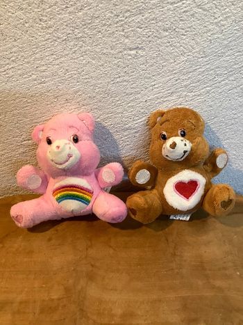 Duo mini peluches bisounours care bears vintage Quick
