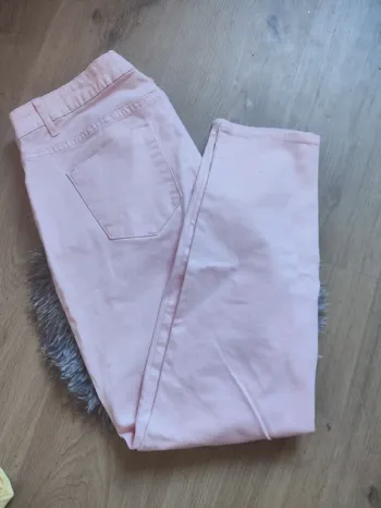 Pantalon slim rose