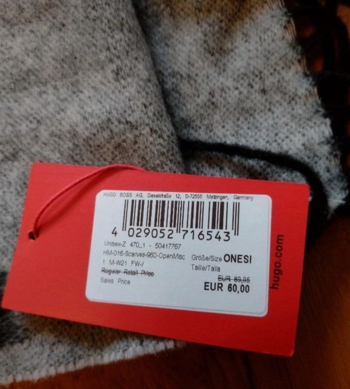 Écharpe Hugo Boss unisexe - photo numéro 2