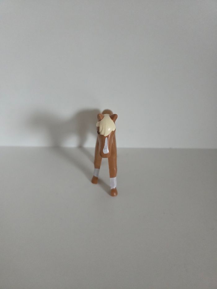 Figurine Cheval Playmobil  Marron Crinière et Queue Blanches - Bon état - photo numéro 4
