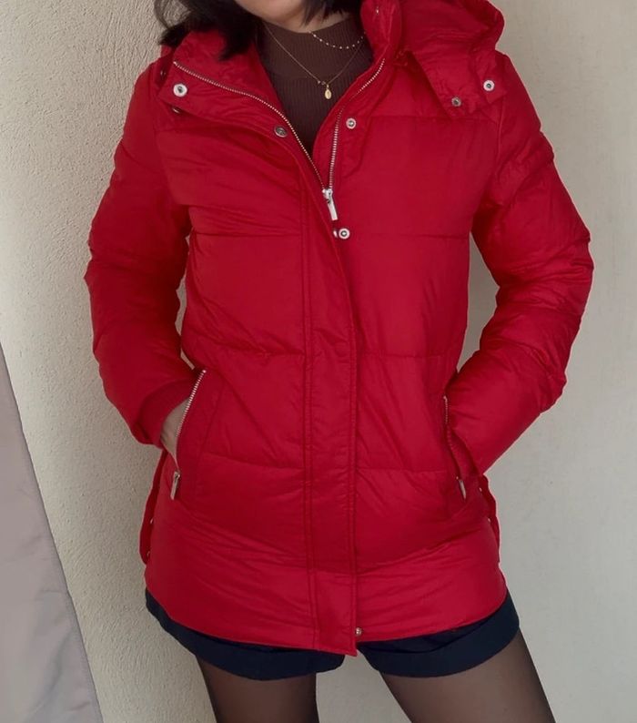 Doudoune Kookaï Rouge taille 36 neuve - photo numéro 3