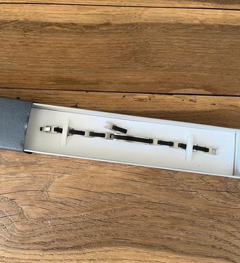 Bracelet noir et argent homme