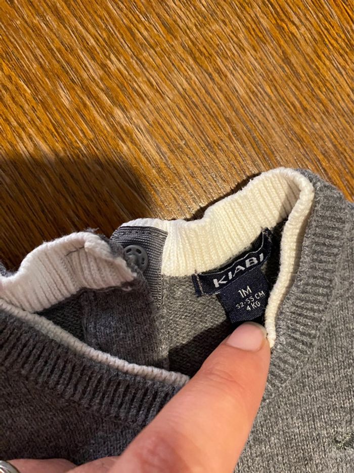 Pull gris - photo numéro 2