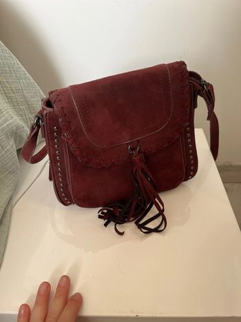 Sac bordeaux bandoulière