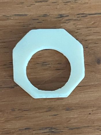 Bague très fine en os vintage TDD 47