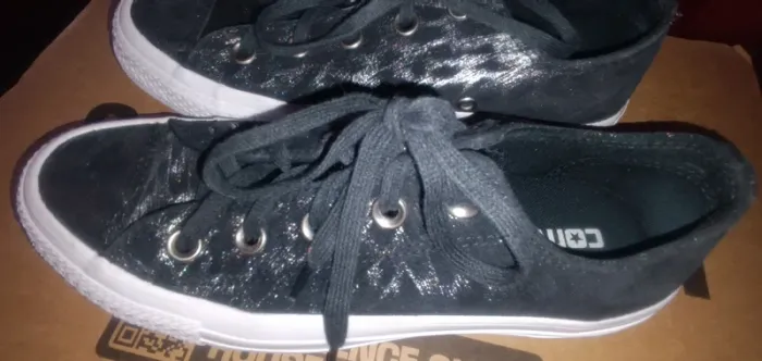 Baskets noir imprimé animal Converse - photo numéro 4