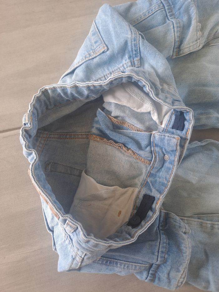 Jean style cargo bleu délavé Kiabi Taille 34 - photo numéro 5