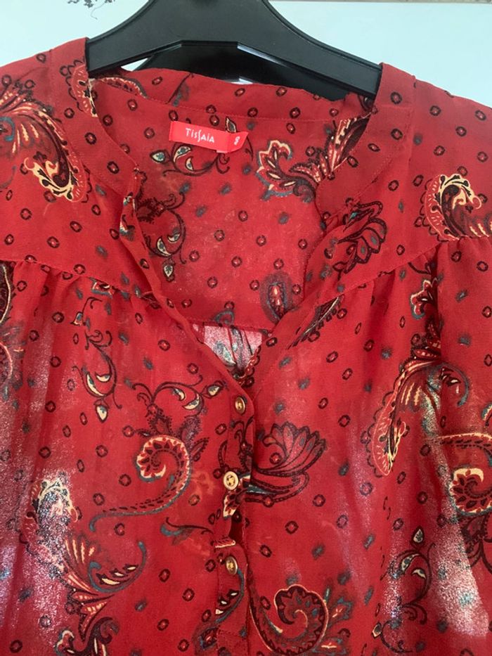 Blouse transparente Tissaia taille 40 manches longues - photo numéro 3