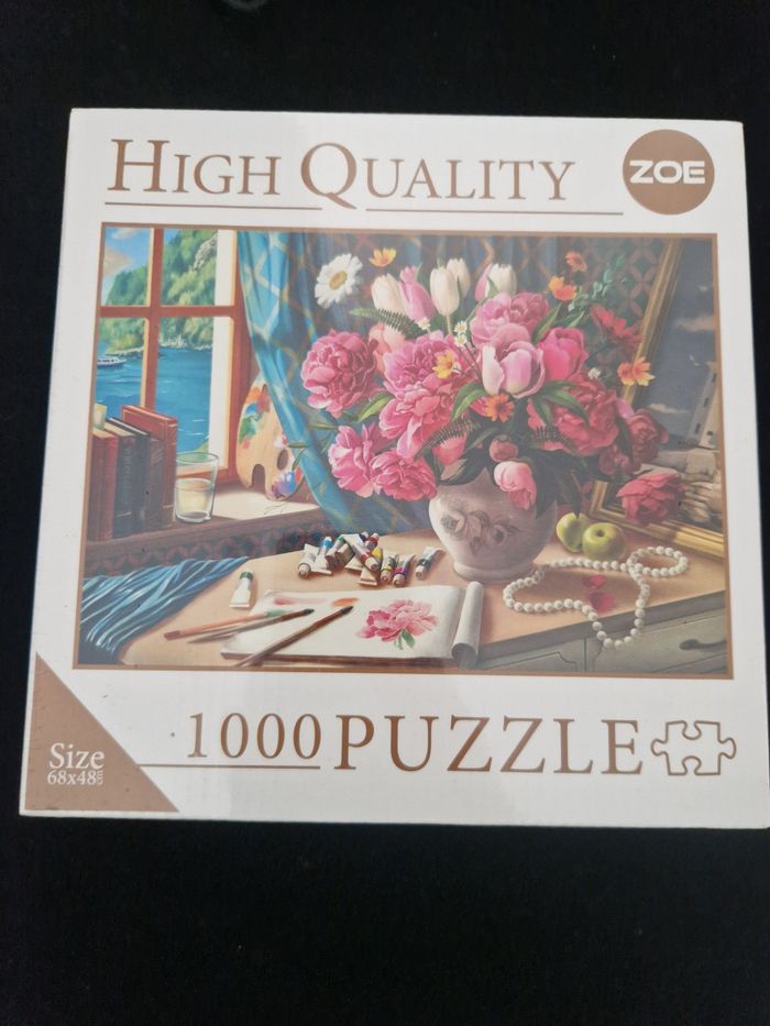 Puzzle Zoe Pink Roses 1000 pièces 68 x 48 cm
