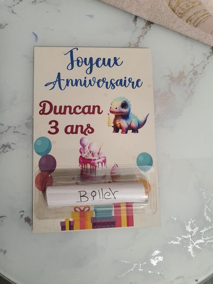 Carte annie anniversaire personnalisé
