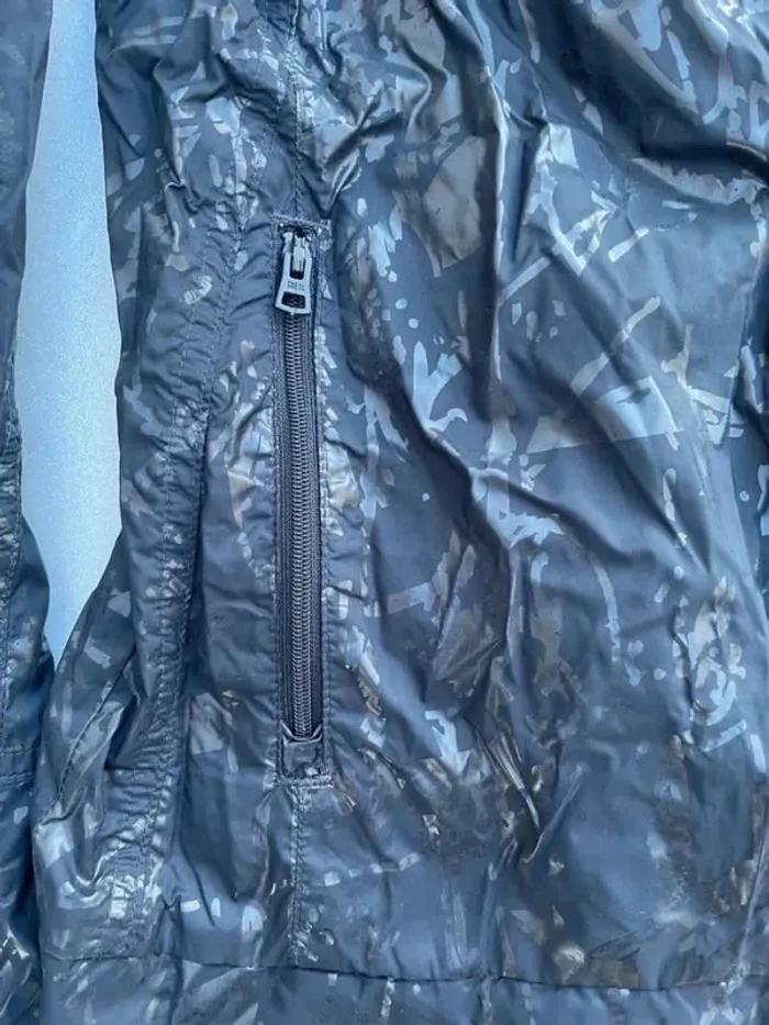 Zip Hoodie Imperméable Rain coat Camo Adidas Womens M - photo numéro 5