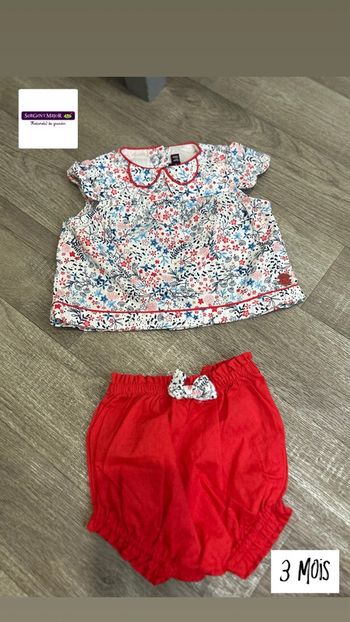 Ensemble Sergent major taille 3 mois