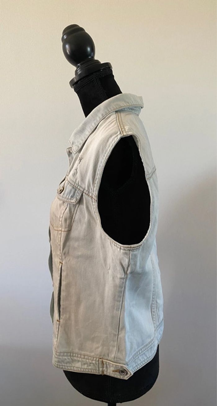 Blouson veste sans manche en jeans Pimkie taille S ou M - photo numéro 7