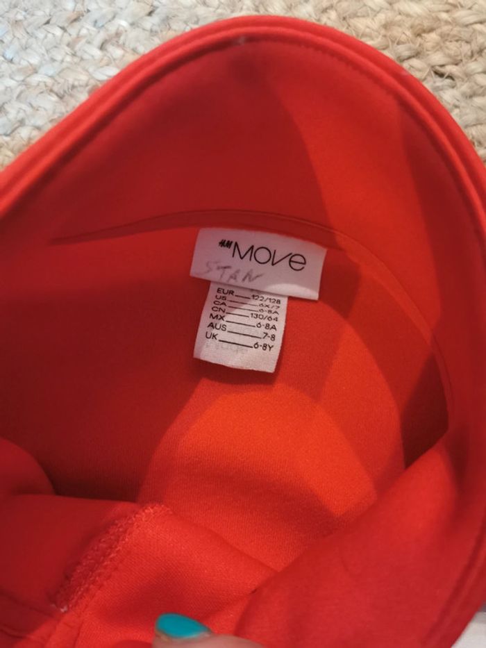 Veste jogging polyester rouge et blanche h&m move super état 2024 - photo numéro 4