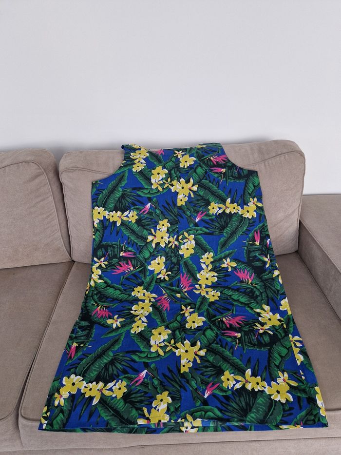 Robe bleu motif fleurie Charmance - photo numéro 10