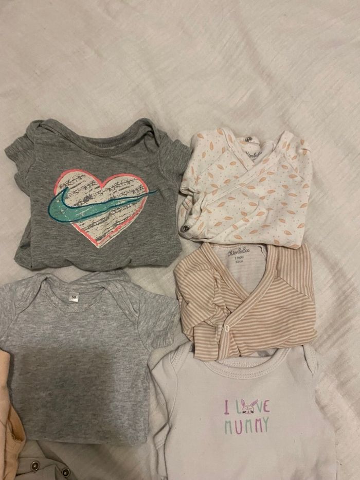 Lots 0-1 mois filles Bodie manche longue et manche courte - photo numéro 3