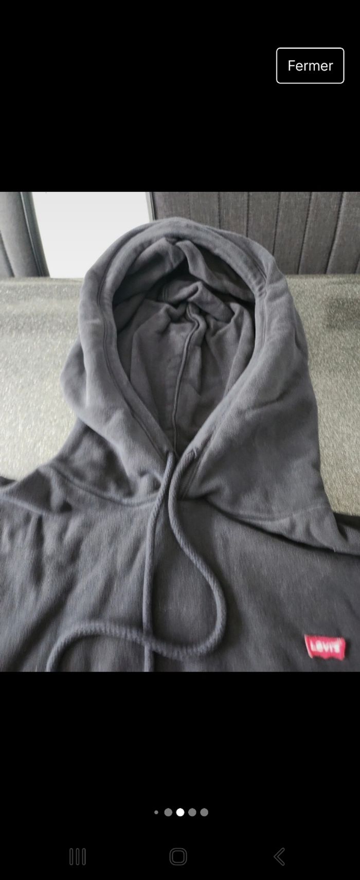 Sweat noir effet délavé Levi's - photo numéro 4