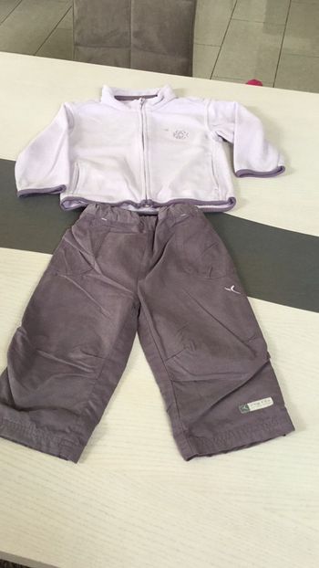 Ensemble lilas 18m pantalon et veste