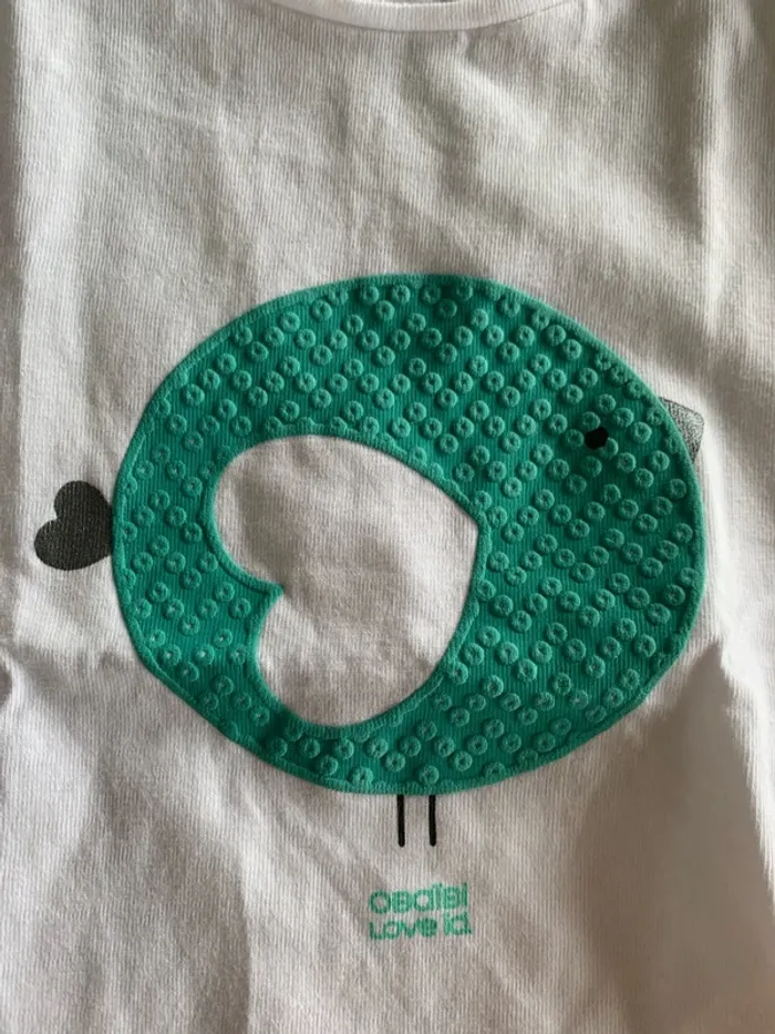 Lot de 2 t-shirt fille  9mois - obaibi - photo numéro 7